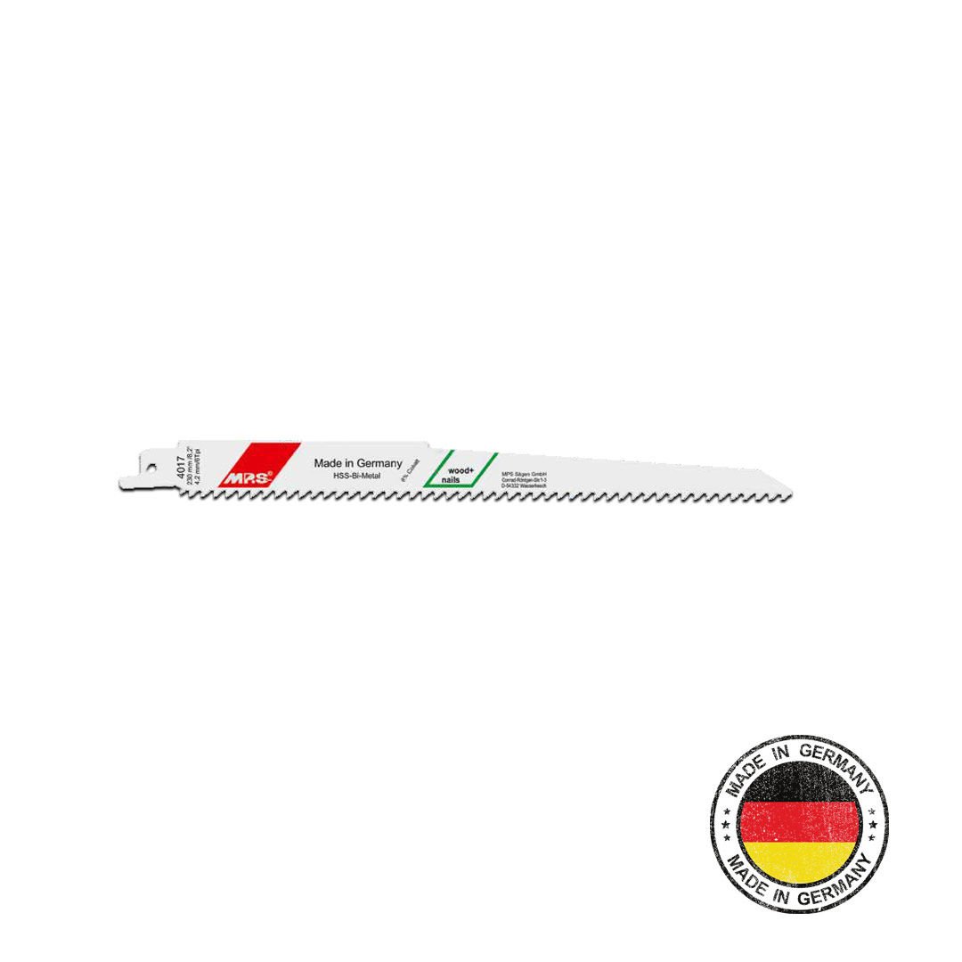 MPS Kılıç Testere Ucu (4017-5) Bi-Metal, S1111DF, 6 tpi, 230 mm, 4.2 mm (5'li Paket)