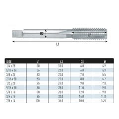 Teknik Drill's UNF Diş El Kılavuzu