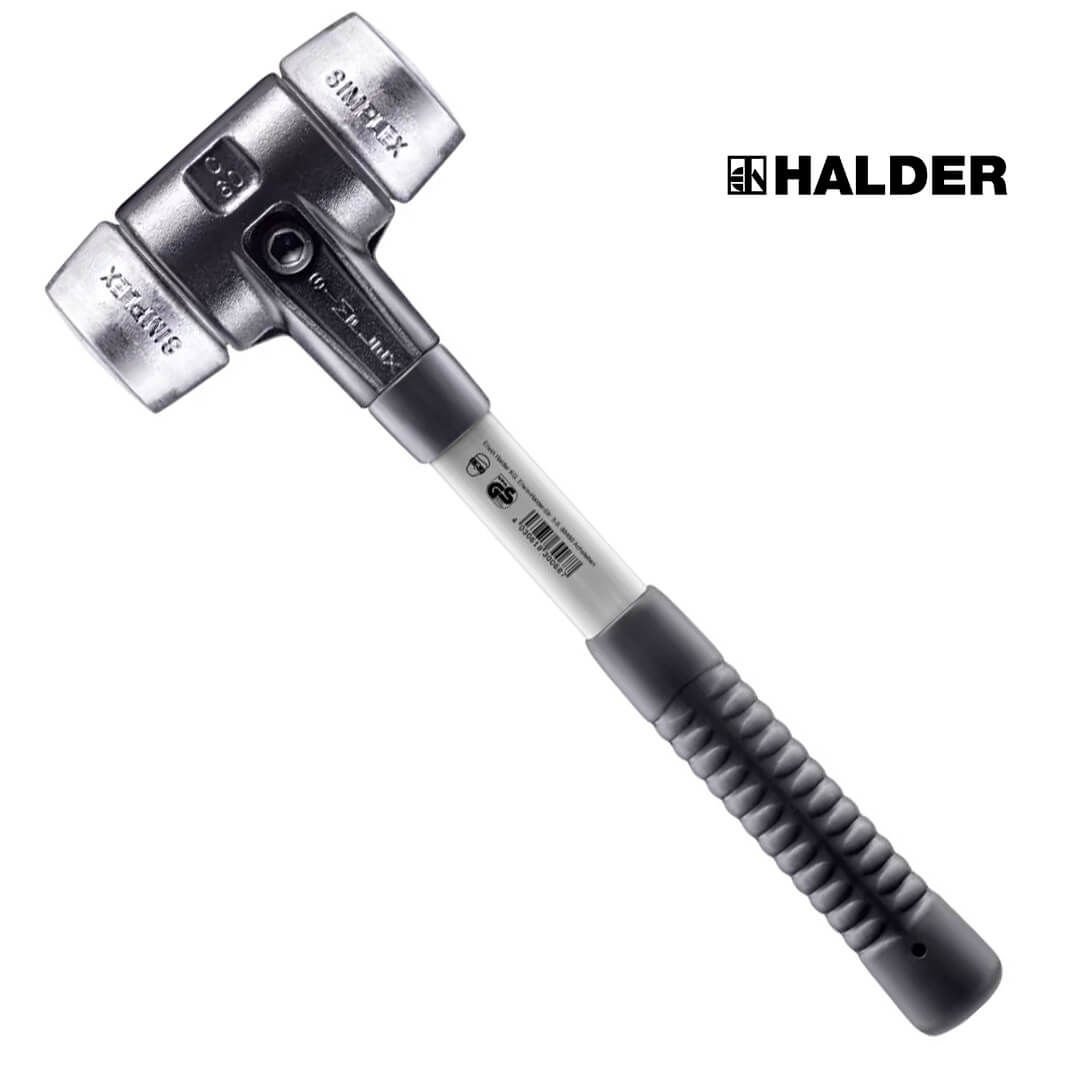 Halder SİMPLEX Yumuşak Metal Değiştirilebilir Kafalı Fiber Saplı Çekiç
