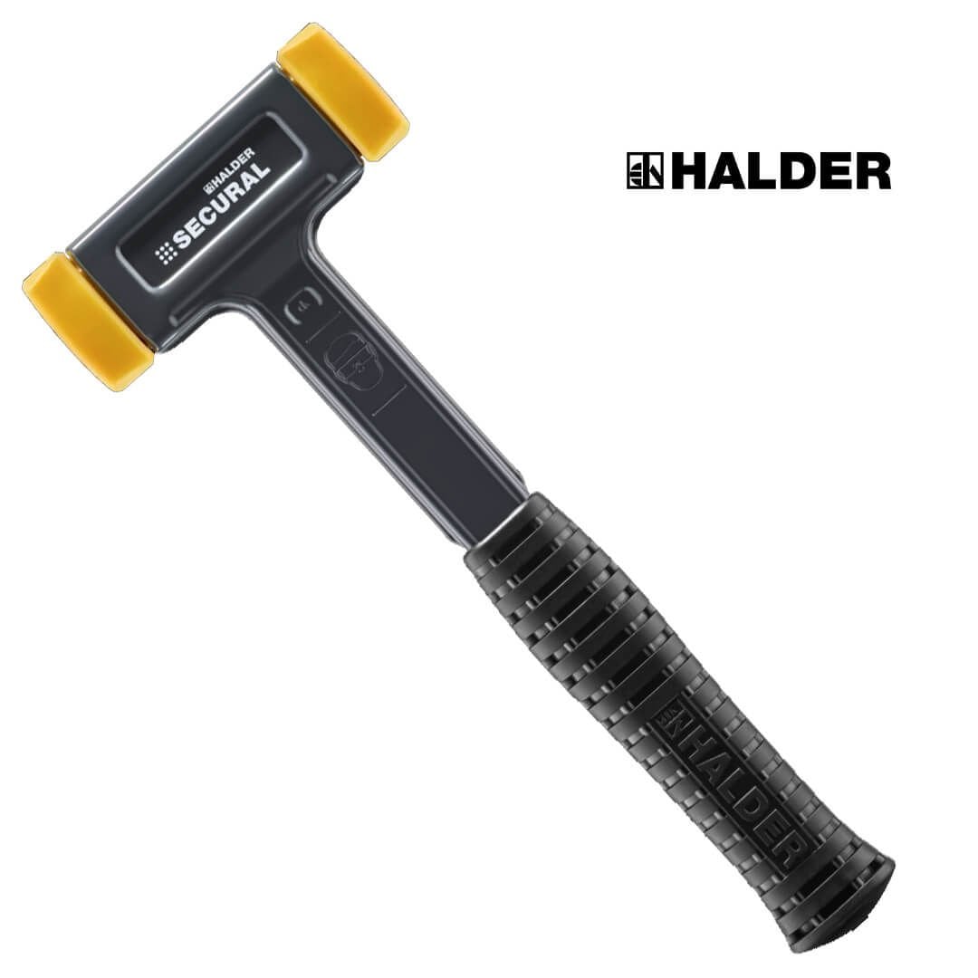 Halder SECURAL Plus PU Değiştirilebilir Kafalı Geri Tepmesiz Kırılmaya Dayanıklı Çekiç