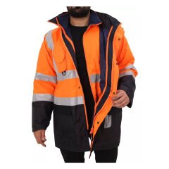 Bestguard Yüksek Görünümlü 5 + 1 Parka Turuncu
