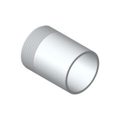 Alüminyum Nipel 1/2″ Ø25, L=50, 6060 Kaynaklı