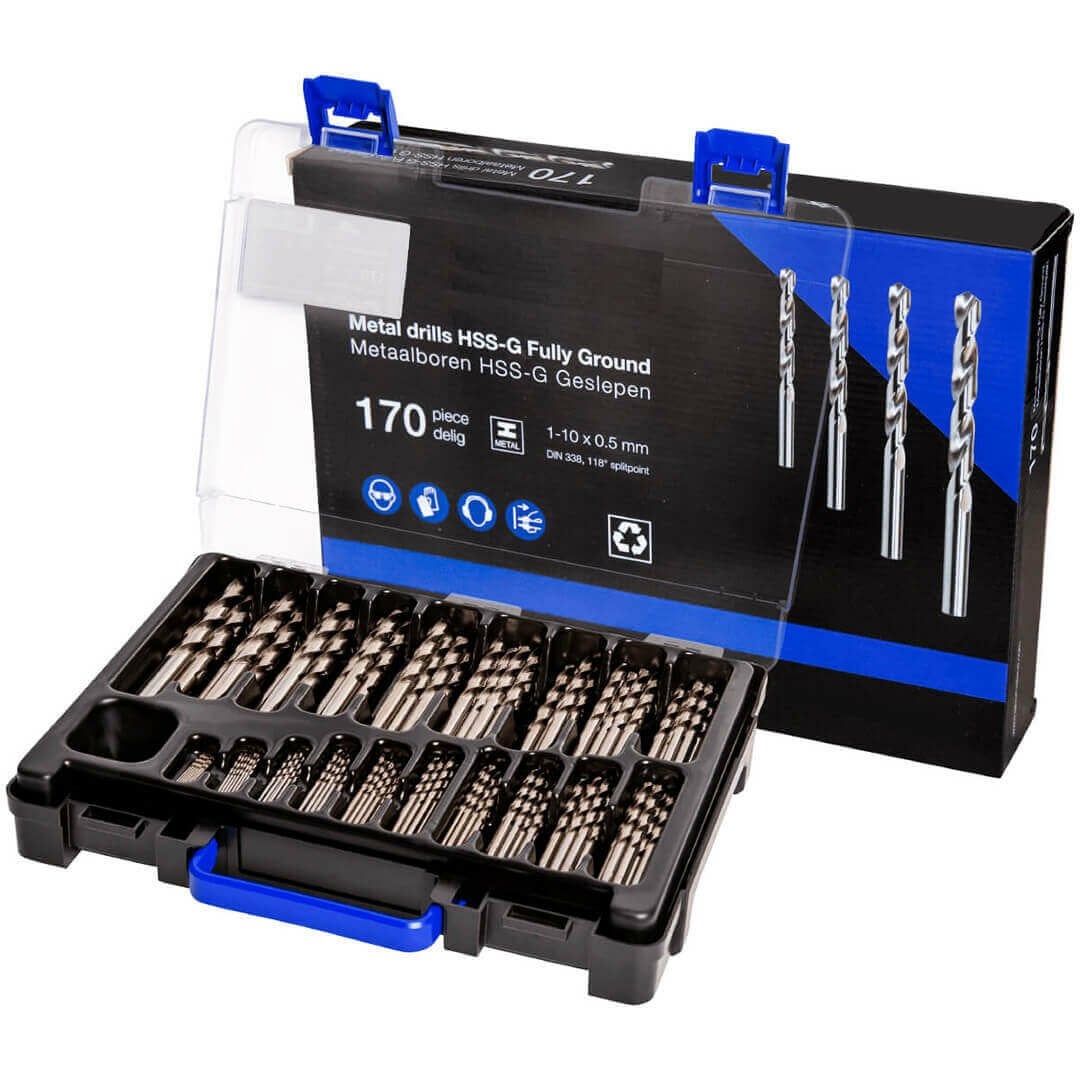 Teknik Drill's 170 Parça Taşlanmış Matkap Ucu Seti