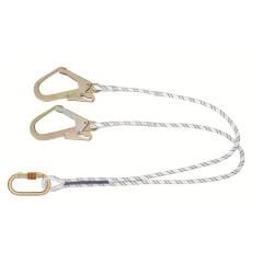 Karam Kİ231 Karabinalı Büyük Kancalı Statik Çift Kollu Lanyard