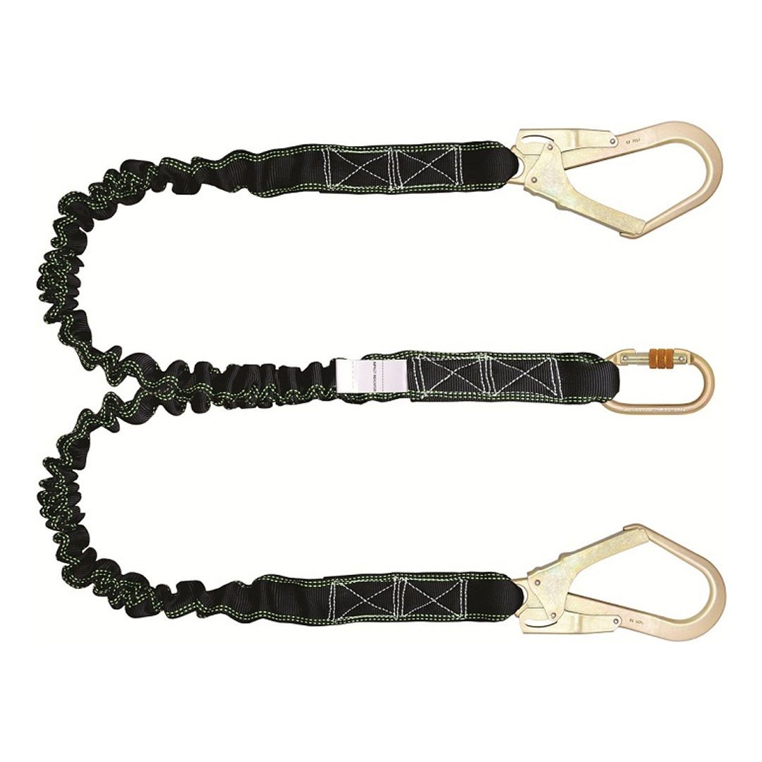 Karam Kİ371 Karabinalı Büyük Kancalı Elastik Çift Kollu Lanyard