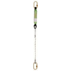 Karam KA383 Şok Emici Tek İpli Statik Halatlı Çift Karabinalı Lanyard