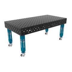 GPPH PRO Kaynak Masası Tekerlek Ayaklı Ø28 Delikli 100X100 Izgara Yüzeyli