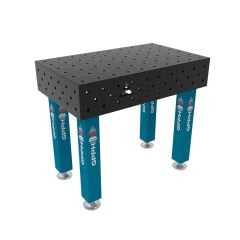 GPPH PRO Kaynak Masası Sabit Ayaklı Ø16 Delikli 100X100 Izgara Yüzeyli 1200x800