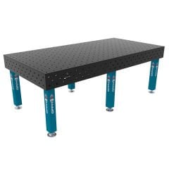 GPPH PRO Kaynak Masası Sabit Ayaklı Ø16 Delikli 100X100 Izgara Yüzeyli 1200x800