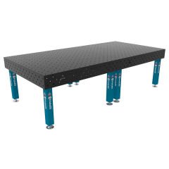 GPPH PRO Kaynak Masası Sabit Ayaklı Ø16 Delikli 100X100 Izgara Yüzeyli 1200x800