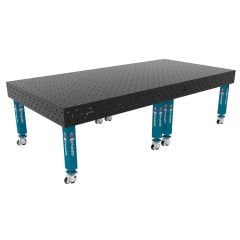 GPPH PRO Kaynak Masası Tekerlek Ayaklı Ø16 Delikli 100X100 Izgara Yüzeyli