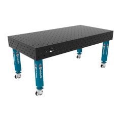 GPPH PRO Kaynak Masası Tekerlek Ayaklı Ø16 Delikli 100X100 Izgara Yüzeyli