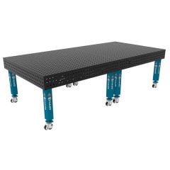 GPPH PRO Kaynak Masası Tekerlek Ayaklı Ø16 Delikli 50X50 Izgara Yüzeyli
