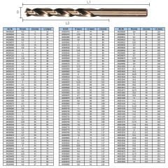 Teknik Drill's Gold Seri HSS-E DIN338 Matkap Ucu
