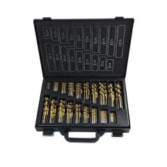 Teknik Drill's 170 Parça Titanyum Kaplı Matkap Ucu Seti