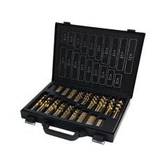 Teknik Drill's 170 Parça Titanyum Kaplı Matkap Ucu Seti