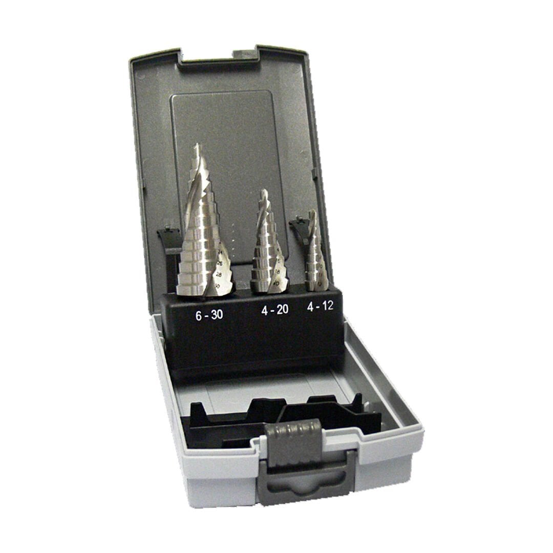 Teknik Drill's 3 Helis Parça Kademeli (Kozalak Panç) Matkap Ucu Seti