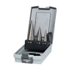 Teknik Drill's 3 Parça Kademeli (Kozalak Panç) Matkap Ucu Seti