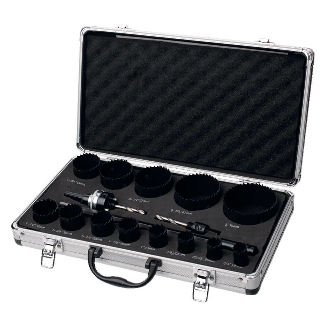 Teknik Drill's 16 Parça Combo Aluminyum Bimetal Panç Seti