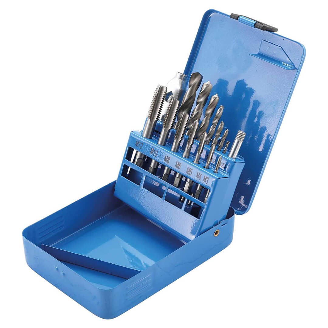 BGS 15 Parça M3-M12 Makine Kılavuzu + Matkap Takımı