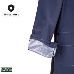 İZRASA NM05 Astarlı 32 mm Pvc Kumaş Lacivert Yağmurluk