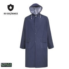 İZRASA NM05 Astarlı 32 mm Pvc Kumaş Lacivert Yağmurluk