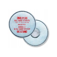 3M 2138 P3 R Partikül Filtre Pedi 2'li Takım