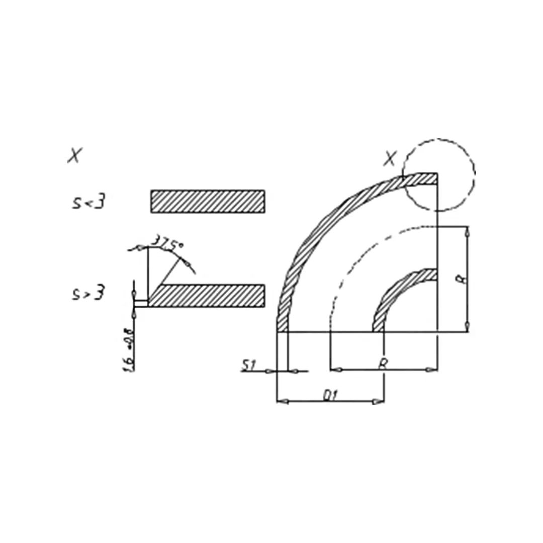 Alüminyum 90°Dirsek R1,5D EN AW 5083 60x5 mm Fiyatı - Teknik Store