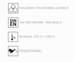 Alüminyum Redüksiyon 60x5mm - 45x5mm EN AW 6082-T6