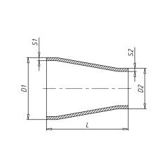 Alüminyum Redüksiyon 200x5mm - 125x5mm EN AW 6082-T6