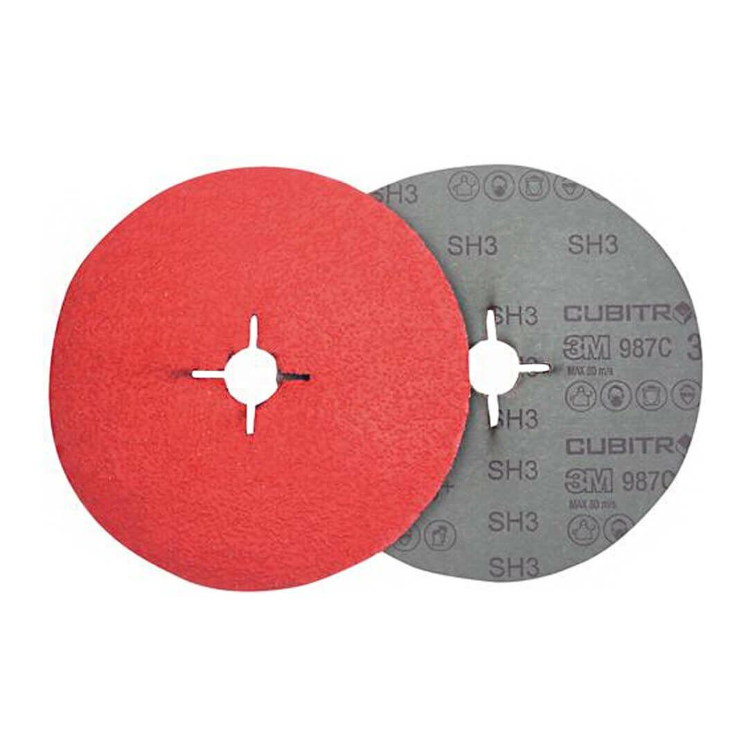 3M™ Cubitron™ II Fiber Disk 987C, 115 mm x 22 mm 80+