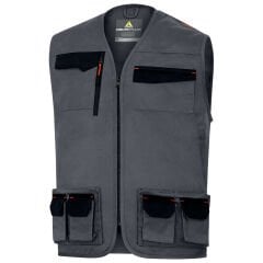 Delta Plus MACH 2 Gri/Turuncu Çok Cepli İş Yeleği