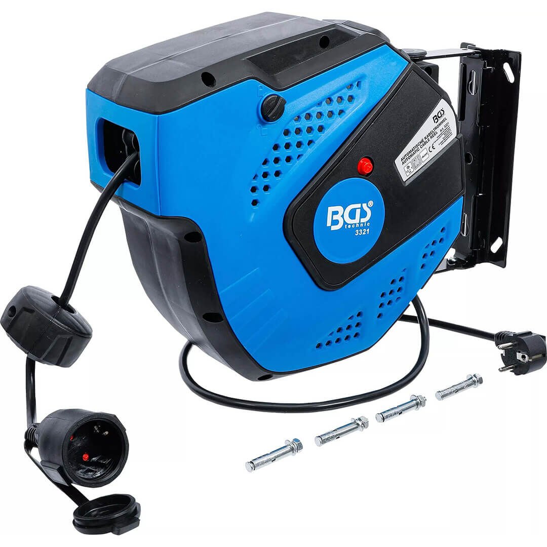 BGS 3321 Otomatik Geri Sarmalı Kablo Makarası 15 m