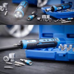 BGS 70209 Akülü Tornavida Lokma ve Bits Seti 41 Parça